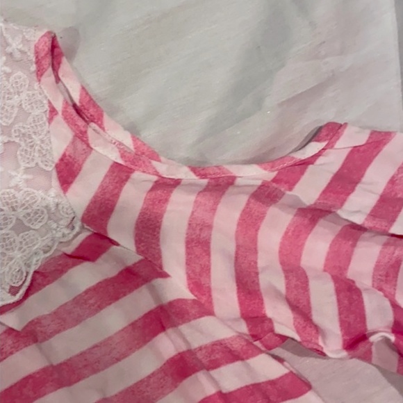 Abercrombie kids pink and white striped blouse - Picture 16 of 16